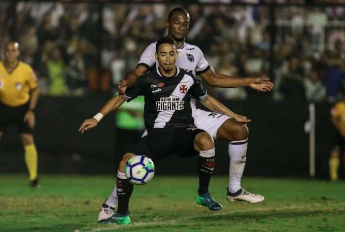 Vasco sai na frente, mas cede empate ao Ceará em São Januário