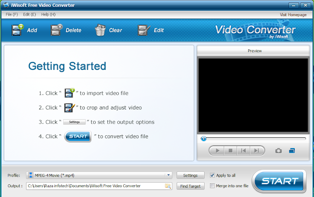 iWisoft Free Video Converter and editor