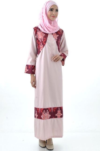 Gambar Model Baju Batik Gamis Kombinasi Terbaru Ayeey Com