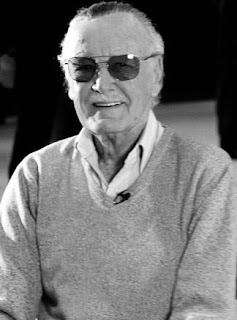 Stan Lee Black and White B&W Photograph Marvel Comics