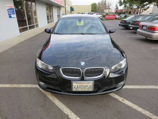 BMW 328i after color change from silver to black.