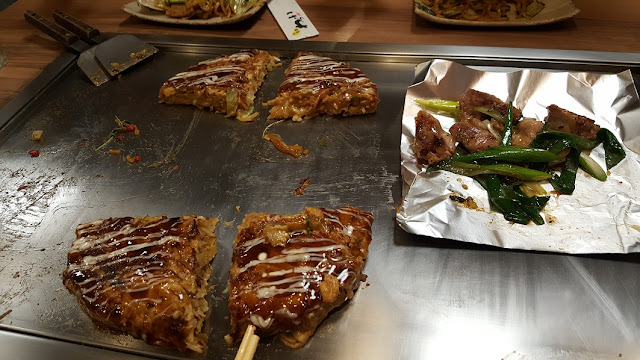 kyoto station building nishiki warai okonomiyaki teppanyaki