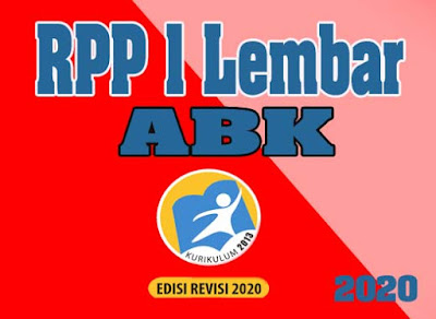 Contoh RPP 1 Lembar ABK Tahun 2020