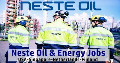 Neste Oil Energy Jobs: Netherlands, Finland, Singapore, USA
