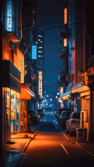 Tokyo Night iPhone Wallpaper