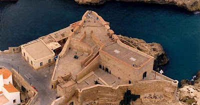 Vista aérea del Baluarte del Caballero de la Concepción en Melilla