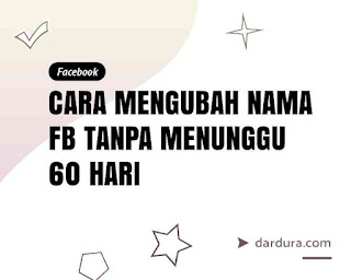 cara mengganti nama FB tanpa menunggu 60 hari lewat HP