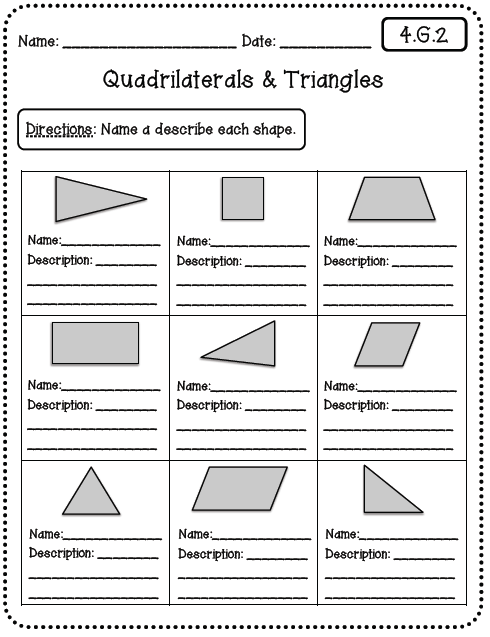 Mon Core Math Worksheets For All Standards Create