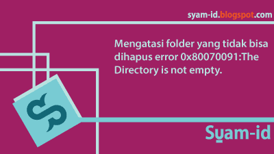 folder tidak bisa di hapus