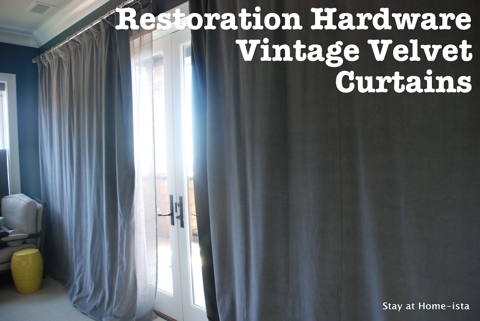 Stay At Home Ista Hanging Restoration Hardware Vintage Velvet Curtains Stay At Home Ista Hanging Restoration Hardware Vintage Velvet Curtains