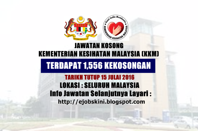 jawatan kosong di kkm 2016