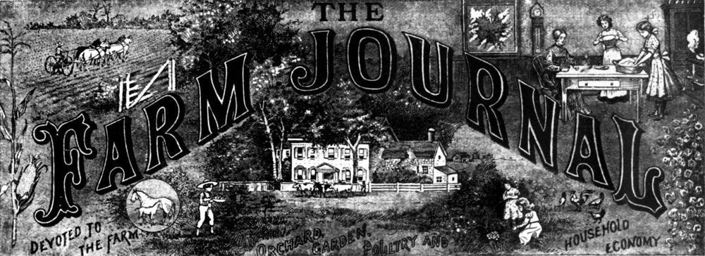 The Farm Journal masthead, January 1904