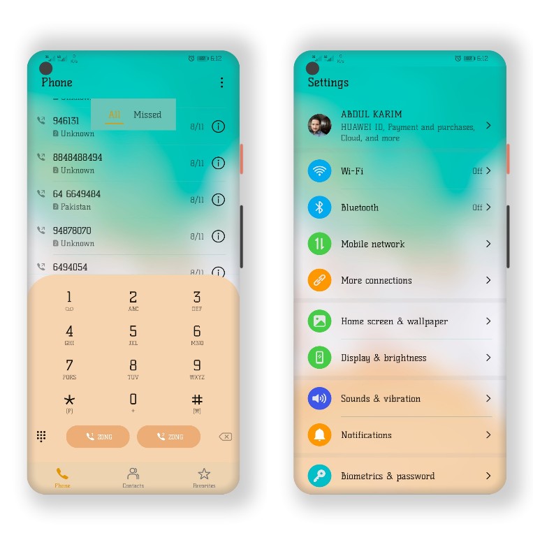 Blured Huawei uawei Theme For EMUI 10 Users