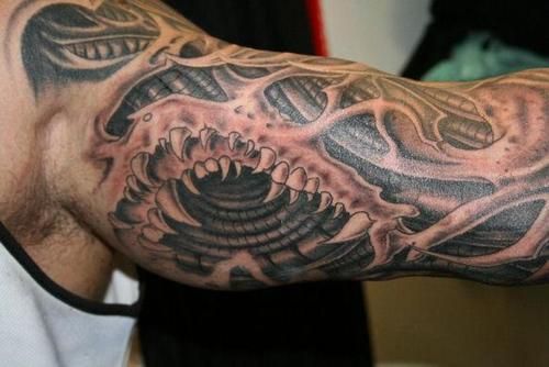 BioMechanical Tattoo Pictures