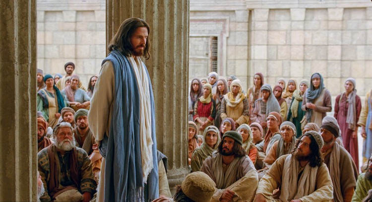 Jesus preaching, Chúa Giesu Giảng dạy giữa cho đám đông