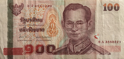 100 Baht Thailand Banknotes. Series 15