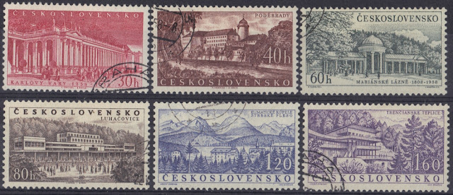 Czechoslovakia - 1958 - Various Spas