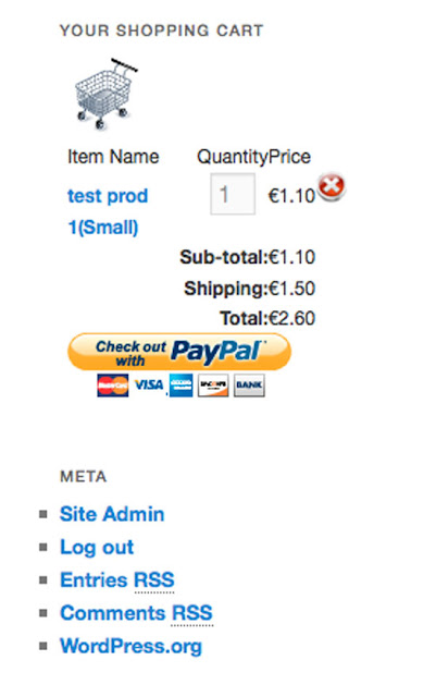 WP Ultra Simple Paypal Shopping Cart plugin