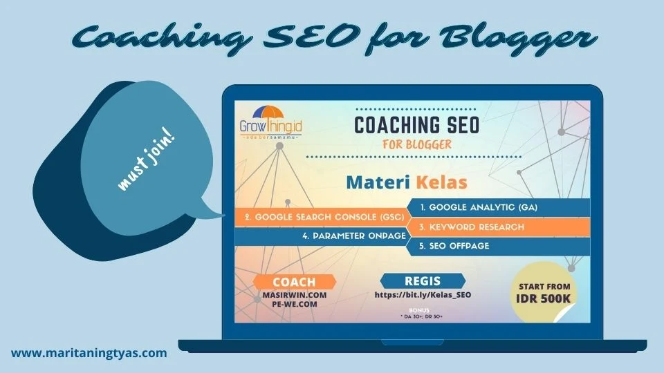 kelas SEO dijamin DA naik dari growthing.id