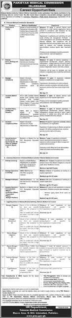 pakistan-medical-commission-pmc-jobs-2021-apply-online