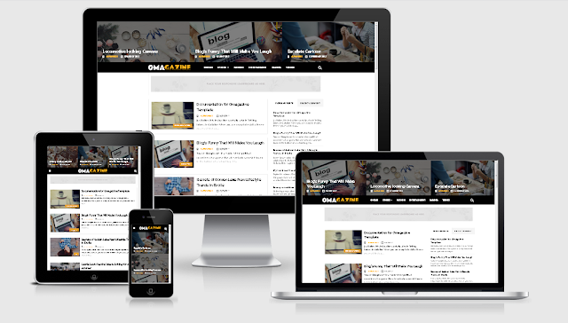 Omagazine Free Responsive Blogger Template