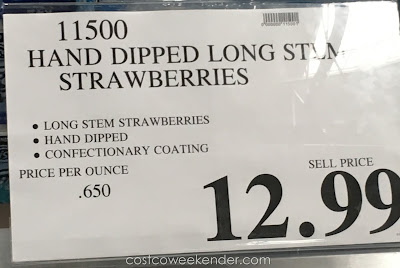 Deal for the Hand Dipped Long Stem Strawberries at Costco