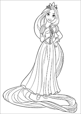 Tangled Coloring on Tangled Rapunzel Coloring Page   Coloring Pages