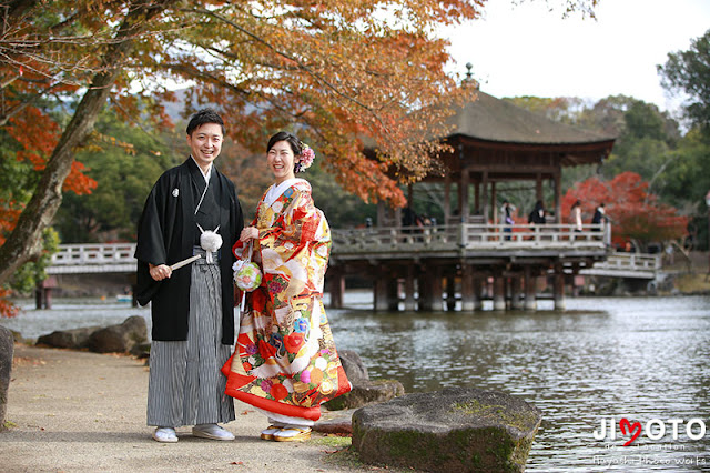 紅葉の奈良で前撮り撮影