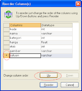 Reorder MySQL Table, Reorder Column MySQL, Reorder Field MySQL