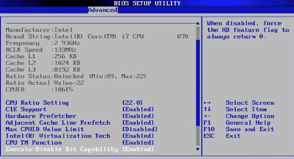 Full Form of BIOS - BIOS Setup Utility