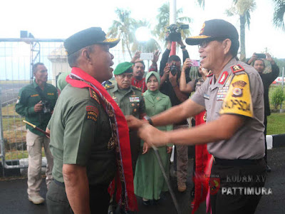 Forkopimda Maluku Sambut Kedatangan Pangdam Pattimura yang Baru, Marga Taufiq