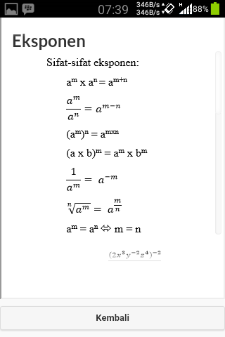 Alikasi Pembelajaran Matematika untuk SMK Berbasis Android 