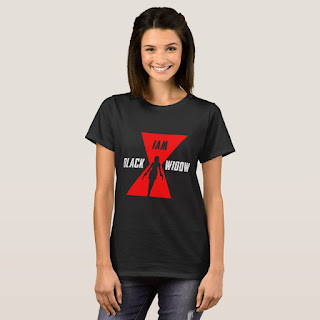 I Am Black Widow Superhero Black Widow T-Shirt