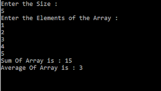 How to write a program to print sum and average number in array in C#