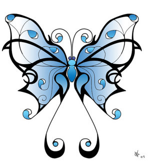 Tribal Butterfly Tattoo Designs-1