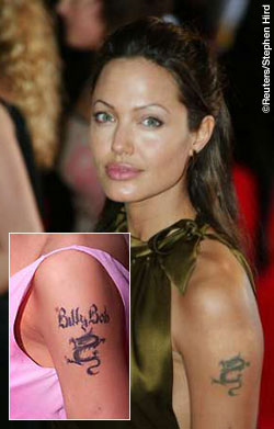 Angelina Jolie Tattoos