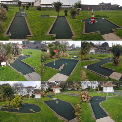 Holes 10-18 of the Splash Point Mini Golf course in Worthing