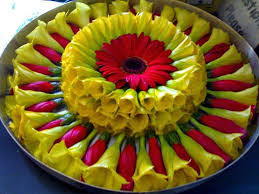 Flower Decoration In Rangoli