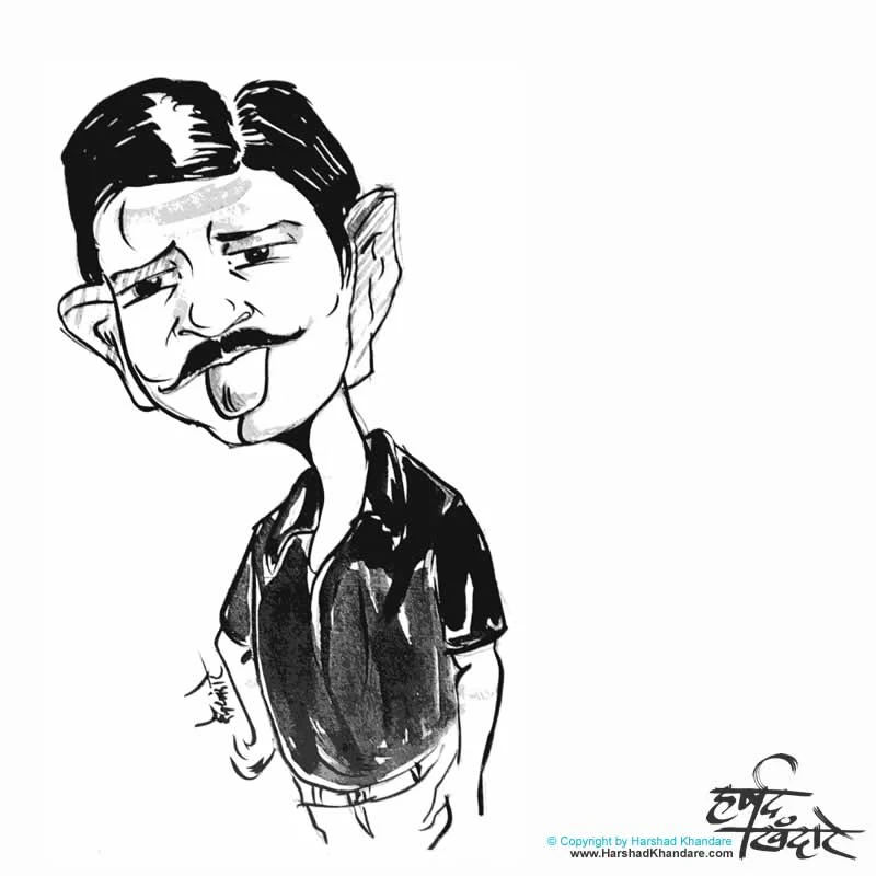 Caricature by Harshad Khandare