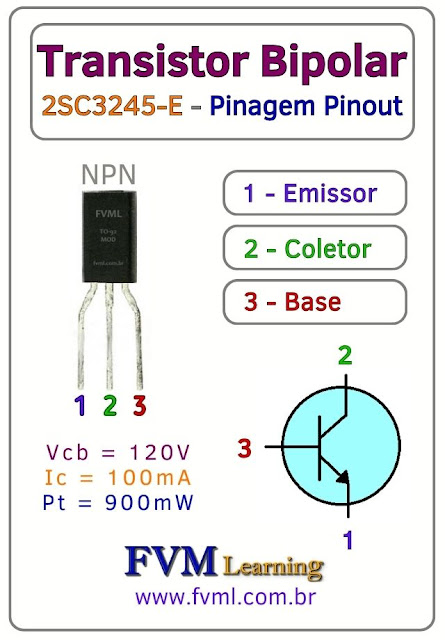 Datasheet-Pinagem-Pinout-Transistor-NPN-2SC3245-E-Características-Substituições-fvml