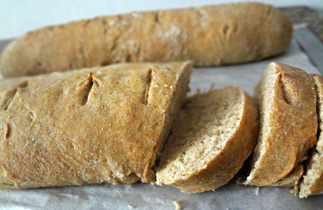 Quick Wheat Baguettes