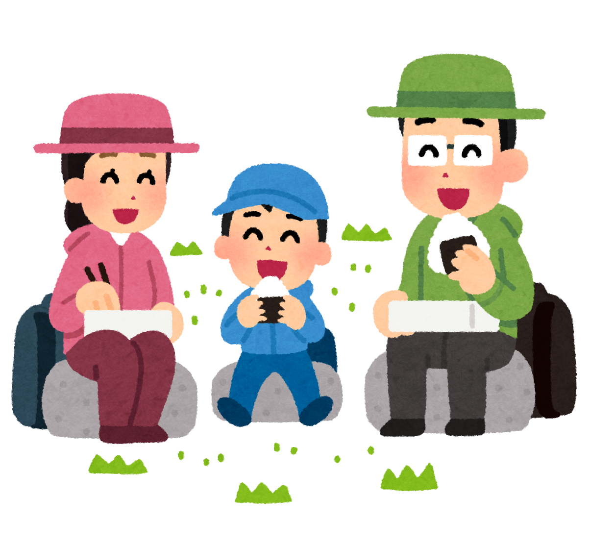 ハイキングでお弁当を食べる家族のイラスト かわいいフリー素材集 いらすとや ハイキングでお弁当を食べる家族のイラスト かわいいフリー素材集 いらすとや