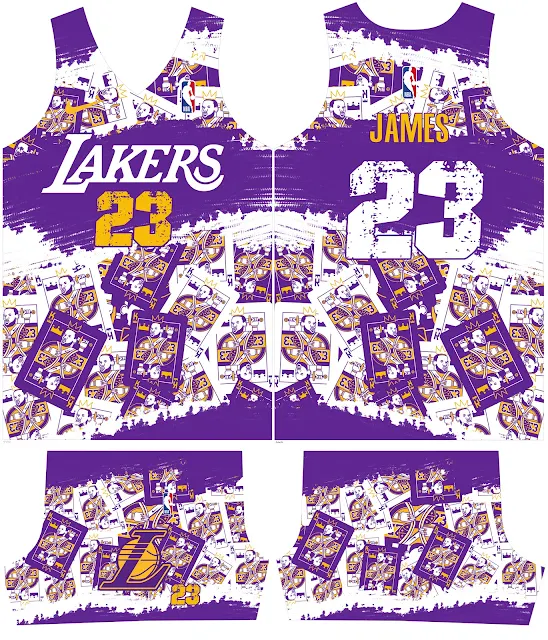 Editable Lakers Basketball Jersey