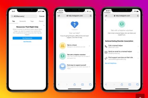 Instagram helps fight eating disorders