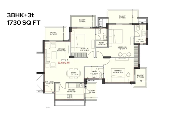 Ashiana Mulberry Floor Plan