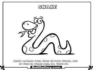 Snake Islamic Animals Kids Coloring Pages