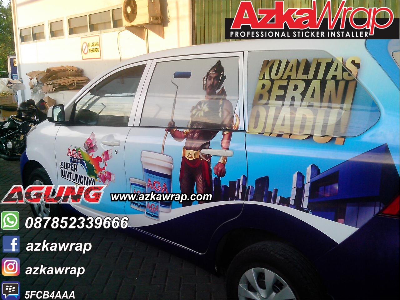 Jasa Branding Sticker Murah Surabaya AzkaWrapcom