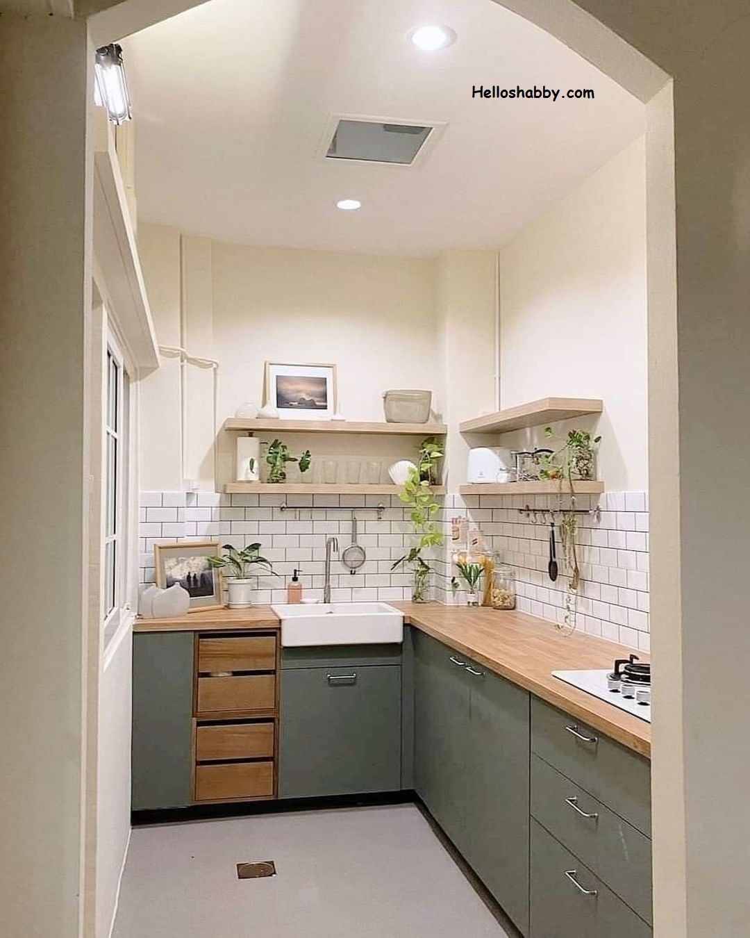 7 Inspirasi Desain Dapur Mungil Ukuran 2 X 1 Meter Bentuk L Dengan Beragam Warna HelloShabbycom Interior And Exterior Solutions