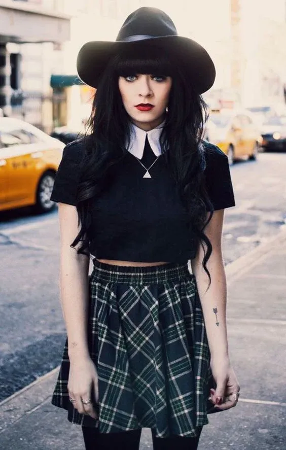 15 Ideas to wear a skater skirt and create a waist ... even if you hardly have