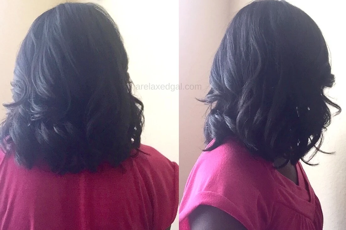 Relaxer touch-up results | A Relaxed Gal